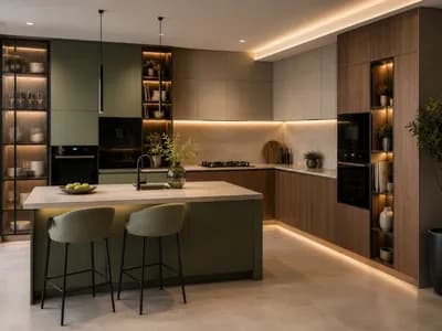 جدیدترین مدل کابینت آشپزخانه مدرن و شیک؛ راهنمای طراحی، متریال و ترندهای 1405
